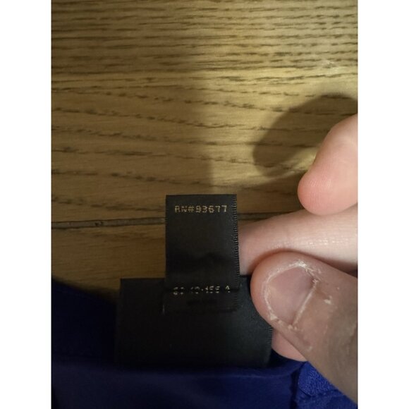 Worthington Women Size Medium V Neck Short Sleeve Blouse Blue Polyester Stretch - Picture 6 of 9